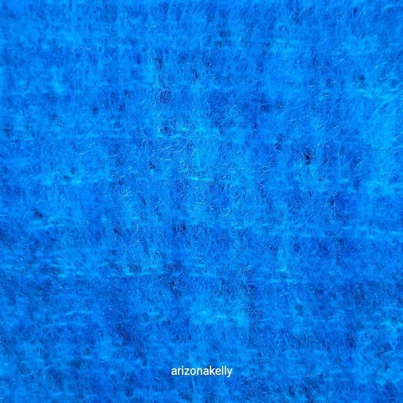 NWT Kid Mohair Scarf Blue Avoca Tweed - Picture 10 of 16